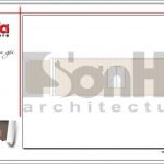 Mặt bằng công năng tầng mái nhà ống kiến trúc Pháp 4 tầng mặt tiền hẹp tại Hải Phòng sh nop 0145