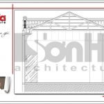 Mặt cắt 3-3 biệt thự mini tại Hà Nội sh btp 0110