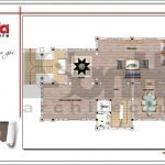 Mặt bằng công năng tầng 1 biệt thự Pháp đẹp tại Sài Gòn sh btp 0109