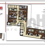 Mặt bằng công năng tầng 12 khách sạn hiện đại tại Đà Nẵng SH KS 0038