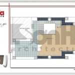 Mặt bằng công năng tầng 5 biệt thự Pháp tại Nam Định sh btp 0108