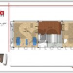 Mặt bằng công năng tầng 5 nhà ống Pháp tại Bắc Ninh sh nop 0144