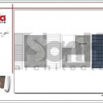 Mặt tiền công năng tầng mái nhà ống hiện đại tại Hà Nội sh nod 0174