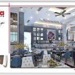 Mẫu phòng ăn nhà hàng 2 tầng kiến trúc Pháp sang trọng tại Phú Quốc sh bck 0045