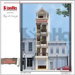 Mẫu thiết kế nhà ống kiến trúc Pháp tại Hà Nội sh nop 0146