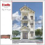 Thiết kế nhà ống 5 tầng kiến trúc Pháp đẹp tại Quảng Ninh sh nop 0148