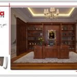 Mẫu thiết kế thư phòng biệt thự lâu đài tại An Giang sh btld 0029