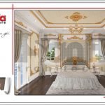 Mẫu thiết kế nội thất phòng ngủ biệt thự cổ điển Pháp tại Hà Nội sh btp 0112