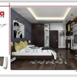 Mẫu Thiết kế nội thất phòng ngủ nhà ống hiện đại tại Hà Nội sh nod 0175