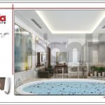 Mẫu nội thất phòng xông hơi biệt thự cổ điển Pháp tại Hà Nội sh btp 0112