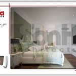 Thiết kế phòng ngủ 2 nội thất biệt thự 3 tầng tại khu đô thị Vinhomes Nam Thăng Long, Hà Nội