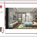 Thiết kế nội thất phòng ngủ nhà ống hiện đại tại Hà Nội sh nod 0175