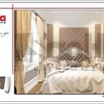 Mẫu Thiết kế phòng ngủ 3 biệt thự 3 tầng tại khu đô thị Vinhomes Nam Thăng Long, Hà Nội