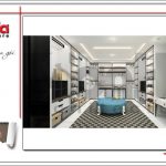 Thiết kế phòng thay đồ nhà ống hiện đại tại Hà Nội sh nod 0175