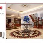 Thiết kế sảnh thang biệt thự lâu đài tại An Giang sh btld 0029