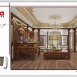 Thiết kế phòng thờ biệt thự cổ điển Pháp tại Hà Nội sh btp 0112