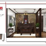 Thiết kế phòng thờ nhà ống hiện đại tại Hà Nội sh nod 0175