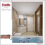 Thiết kế phòng tắm wc biệt thự cổ điển Pháp tại Hà Nội sh btp 0112