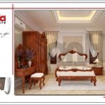 Mẫu Thiết kế phòng ngủ phụ biệt thự lâu đài tại An Giang sh btld 0029