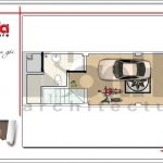 Mặt bằng công năng tầng 1 nhà ống kiến trúc Pháp tại Hà Nội sh nop 0146