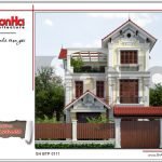 Mẫu Thiết kế biệt thự cổ điển 3 tầng tại Quảng Ninh sh btp 0111
