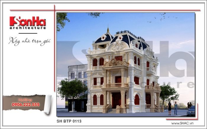 Biệt thự lâu đài cổ điển 4 tầng và thủ tục điều chỉnh giấy phép xây dựng tại Vũng Tàu 