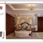 Mẫu Thiết kế nội thất phòng ngủ biệt thự lâu đài tại An Giang sh btld 0029