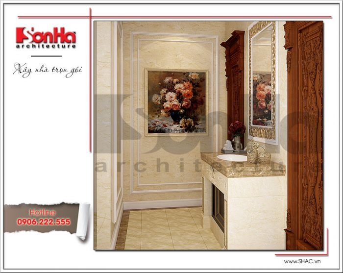 Mẫu Thiết kế wc biệt thự lâu đài tại An Giang sh btld 0029