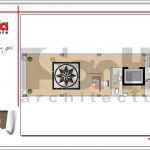 Mặt bằng công năng tầng 1 nhà ống kiến trúc Pháp tại Sài Gòn sh nop 0147