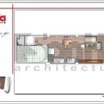 Mặt bằng công năng tầng 2 nhà ống kiến trúc Pháp tại Hà Nội sh nop 0146