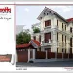 Thiết kế biệt thự cổ điển 3 tầng tại Quảng Ninh sh btp 0111