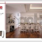 Thiết kế nội thất phòng ăn khu đô thị Ciputra Hà Nội