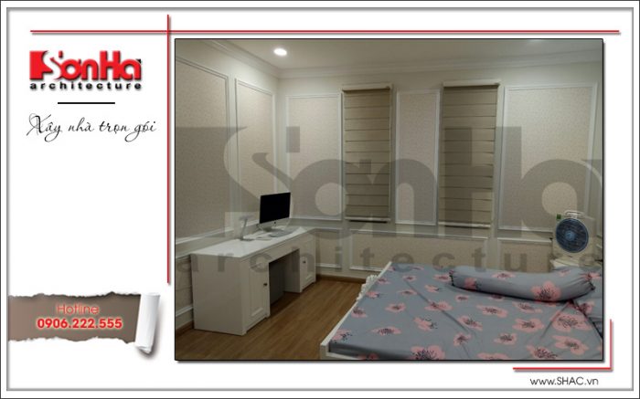 3 Ảnh thực tế phòng ngủ 2 biệt thự khu đô thị vinhomes nam thăng long hà nội