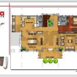 Mặt bằng công năng tầng 1 biệt thự cổ điển tại Quảng Ninh sh btp 0111