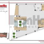 Mặt bằng công năng tầng lửng tòa nhà văn phòng tại Hà Nội sh vp 0030