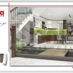 Mẫu thiết kế phòng bếp biệt thự hiện đại tại Lạng Sơn sh btd 0060