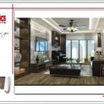 Mẫu thiết kế phòng khách nhà ống hiện đại tại Hà Nội sh nod 0175