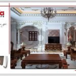 Mẫu Thiết kế phòng khách biệt thự lâu đài tại An Giang sh btld 0029