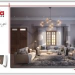 Thiết kế nội thất phòng khách biệt thự vườn tại Hải Phòng sh btp 0114