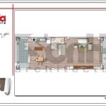 Mặt bằng công năng tầng 3 nhà ống 5 tầng kiến trúc Pháp đẹp tại Quảng Ninh sh nop 0148