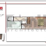 Mặt bằng công năng tầng 4 nhà ống kiến trúc Pháp tại Hà Nội sh nop 0146