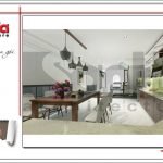 Thiết kế phòng bếp biệt thự hiện đại tại Lạng Sơn sh btd 0060