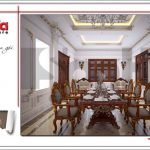 Thiết kế phòng bếp biệt thự lâu đài tại An Giang sh btld 0029