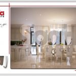Mẫu Thiết kế phòng ăn biệt thự 3 tầng tại khu đô thị Vinhomes Nam Thăng Long, Hà Nội