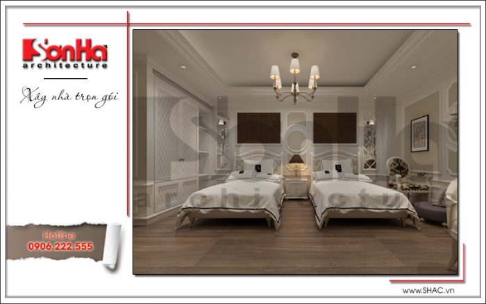 5 Thiết kế nội thất phòng ngủ đôi khách sạn tại vĩnh yên sh ks 0040