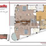 Mặt bằng công năng tầng 3 tòa nhà văn phòng tại Hà Nội sh vp 0030