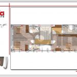 Mặt bằng công năng tầng 4 nhà ống 5 tầng kiến trúc Pháp đẹp tại Quảng Ninh sh nop 0148