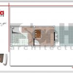 Mặt bằng công năng tầng 5 nhà ống kiến trúc Pháp tại Hà Nội sh nop 0146