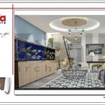 Thiết kế phòng khách nhà ống hiện đại tại Hà Nội sh nod 0175