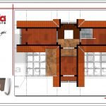 Mặt bằng công năng tầng tum biệt thự cổ điển tại Quảng Ninh sh btp 0111